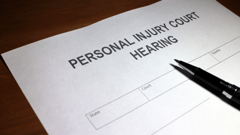 personal injury court hearing
